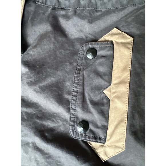 Sam Edelman Quilted Sleeve Hooded Parka Jacket Womens M Hybrid Long Drawstring - Picture 16 of 16